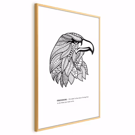 Poster med ram - Eagle of freedom