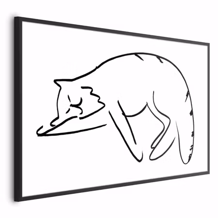 Poster med ram - Cat dreams