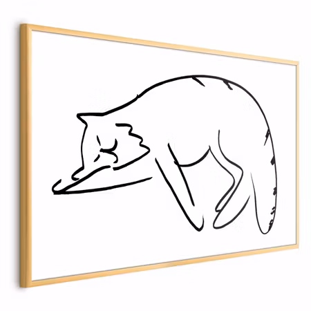 Poster med ram - Cat dreams