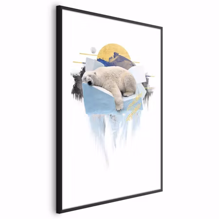 Poster med ram - Polar bear