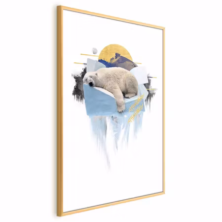 Poster med ram - Polar bear