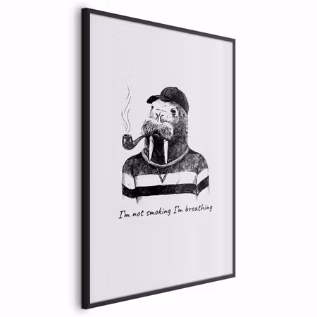 Poster med ram - I'm not smoking i'm breathing