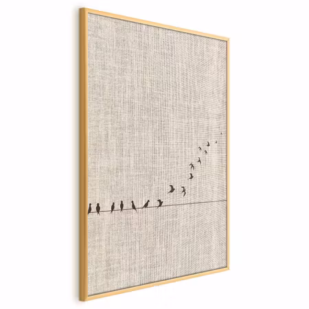 Poster med ram - Learning to fly