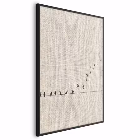 Poster med ram - Learning to fly