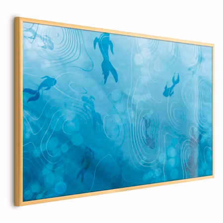 Poster med ram - Japanese pond