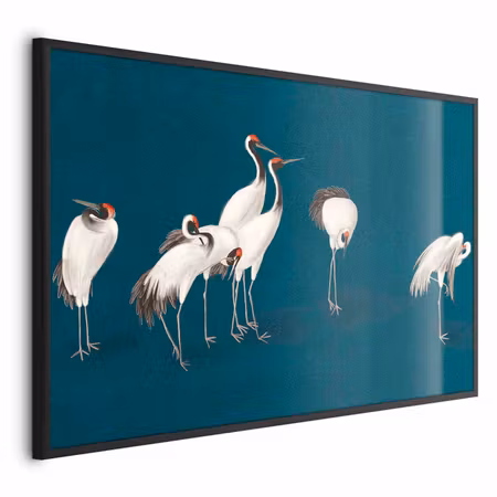 Poster med ram - Evening at the pond