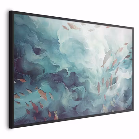 Poster med ram - Fish in the ocean