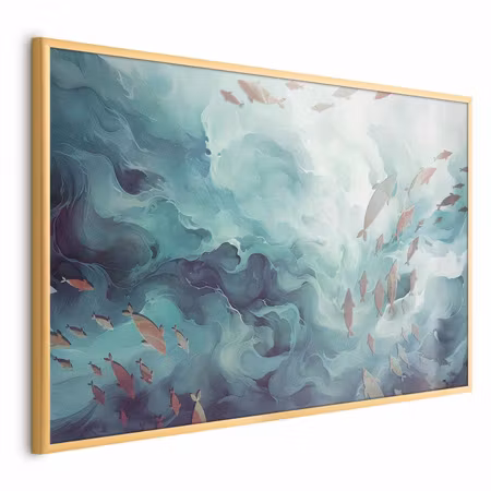 Poster med ram - Fish in the ocean