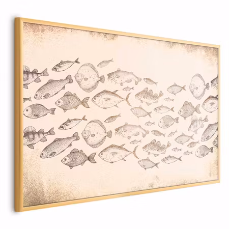 Poster med ram - Subtle little fish