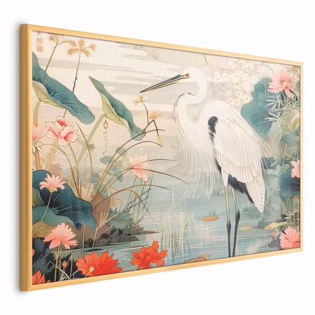 Poster med ram - Over the asian pond the a