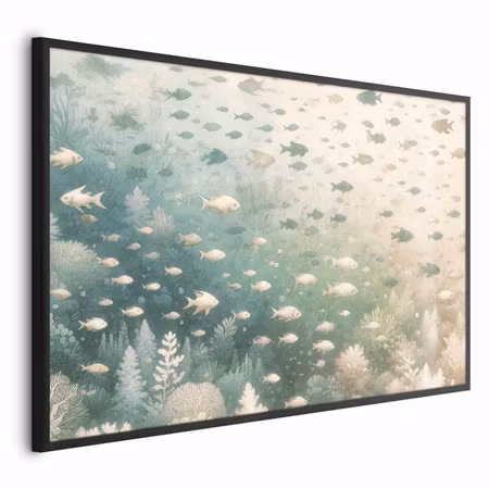 Poster med ram - Marine world