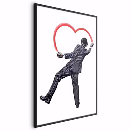 Poster med ram - Elegant graffiti artist