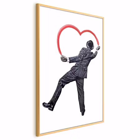 Poster med ram - Elegant graffiti artist