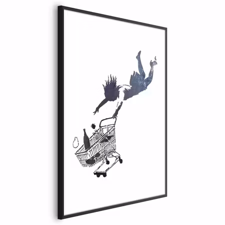 Poster med ram - Shopping frenzy