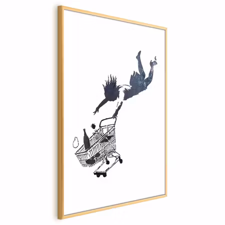 Poster med ram - Shopping frenzy
