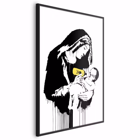 Poster med ram - Breastfeeding mother