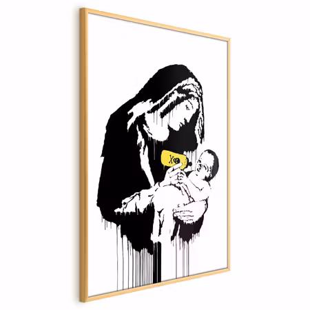 Poster med ram - Breastfeeding mother
