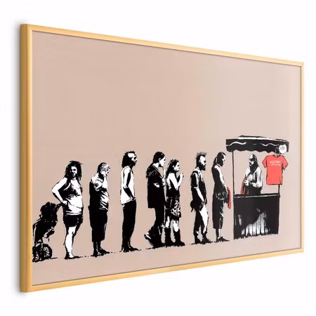 Poster med ram - Destroy capitalism