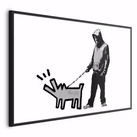 Poster med ram - Dog art
