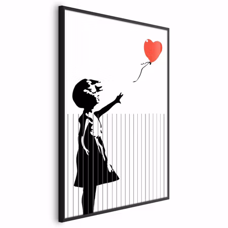 Poster med ram - Sliced banksy