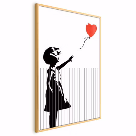 Poster med ram - Sliced banksy