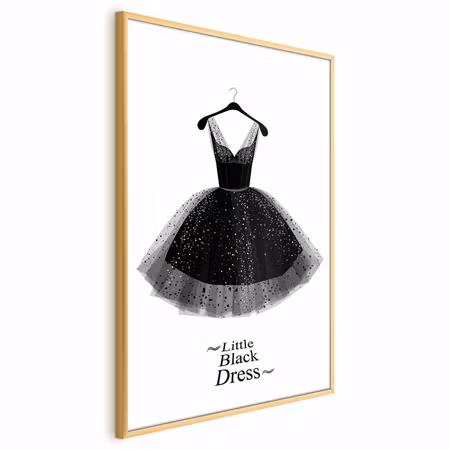 Poster med ram - Little black dress