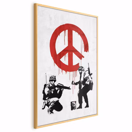 Poster med ram - War and peace