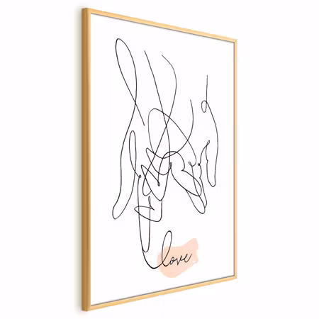 Poster med ram - Tangled feelings