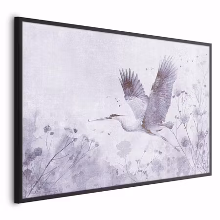 Poster med ram - Majestic flight - crane in