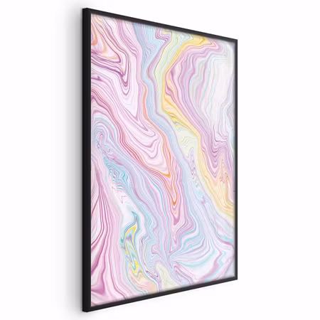 Poster med ram - Colorful dream - abstract shapes