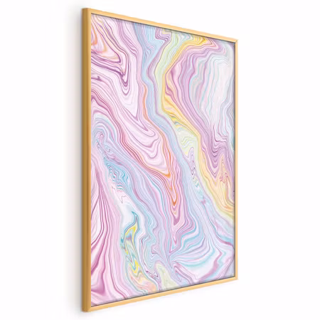 Poster med ram - Colorful dream - abstract shapes