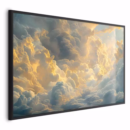 Poster med ram - Last breath of the day clouds by