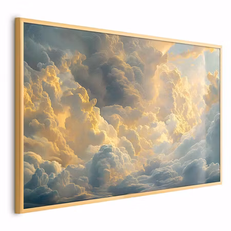Poster med ram - Last breath of the day clouds by