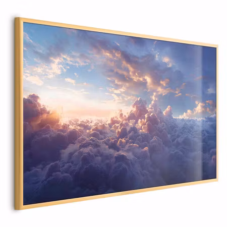 Poster med ram - Sun in hiding the golden face of