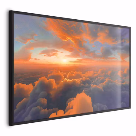 Poster med ram - When dawn tickles the clouds a
