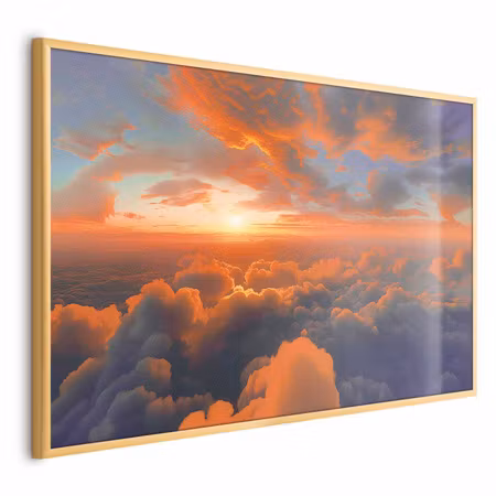 Poster med ram - When dawn tickles the clouds a