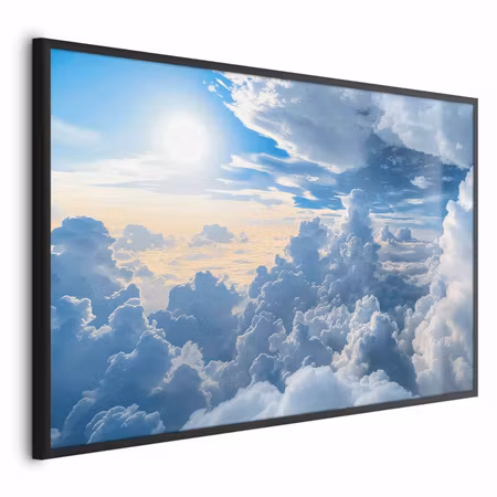 Poster med ram - Symphony of light sun and clouds