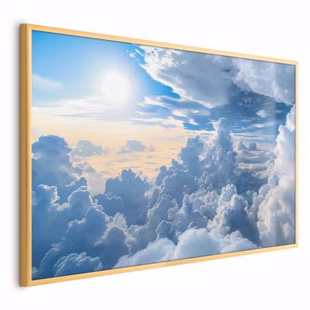Poster med ram - Symphony of light sun and clouds