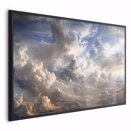 Poster med ram - Golden reflections on clouds