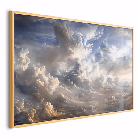 Poster med ram - Golden reflections on clouds