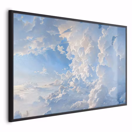 Poster med ram - The sun revealing cloud secrets