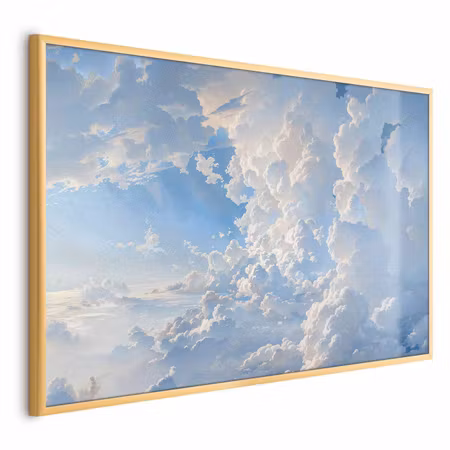 Poster med ram - The sun revealing cloud secrets