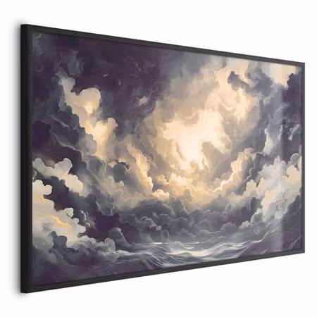 Poster med ram - Epic play of light the sun for