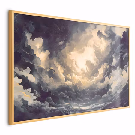 Poster med ram - Epic play of light the sun for