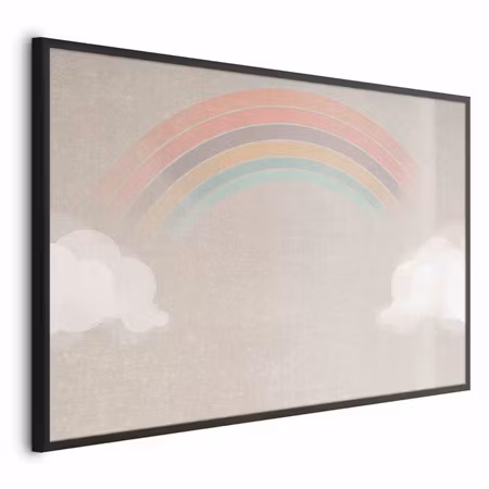 Poster med ram - Rainbow in the rain