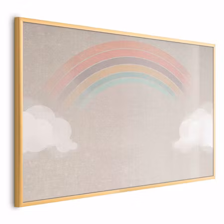 Poster med ram - Rainbow in the rain