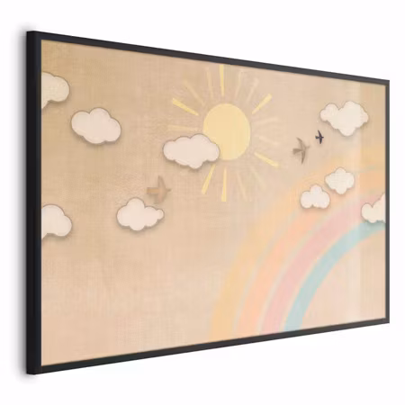 Poster med ram - Rainbow day
