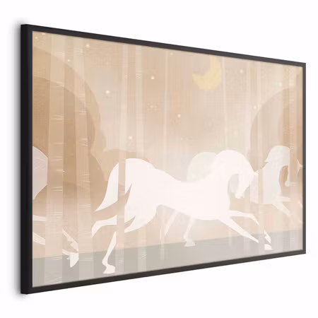 Poster med ram - Galloping horses