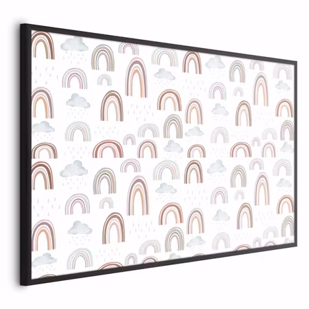 Poster med ram - Rainbow after the rain