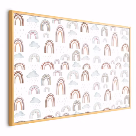 Poster med ram - Rainbow after the rain